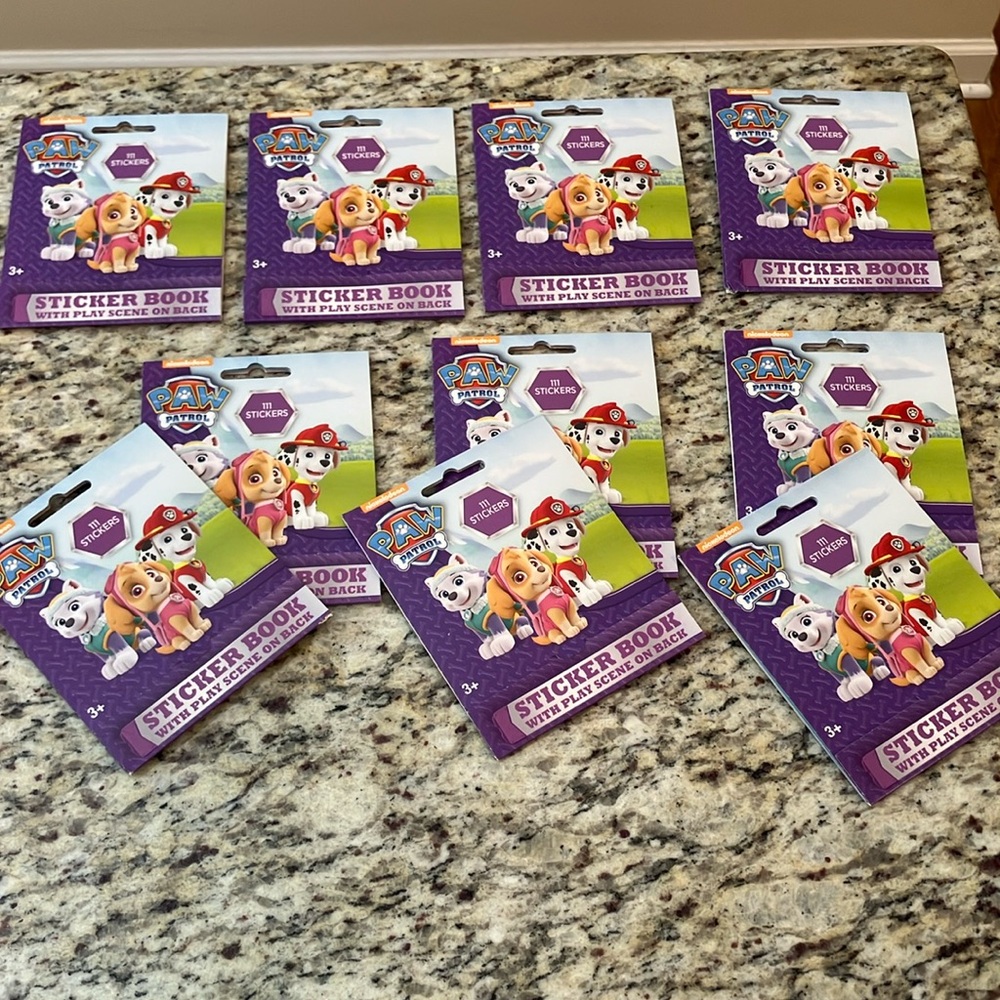 Paw Patrol 1000+ Sticker Book Bundle 10 Books and 1,110 Stickers Total